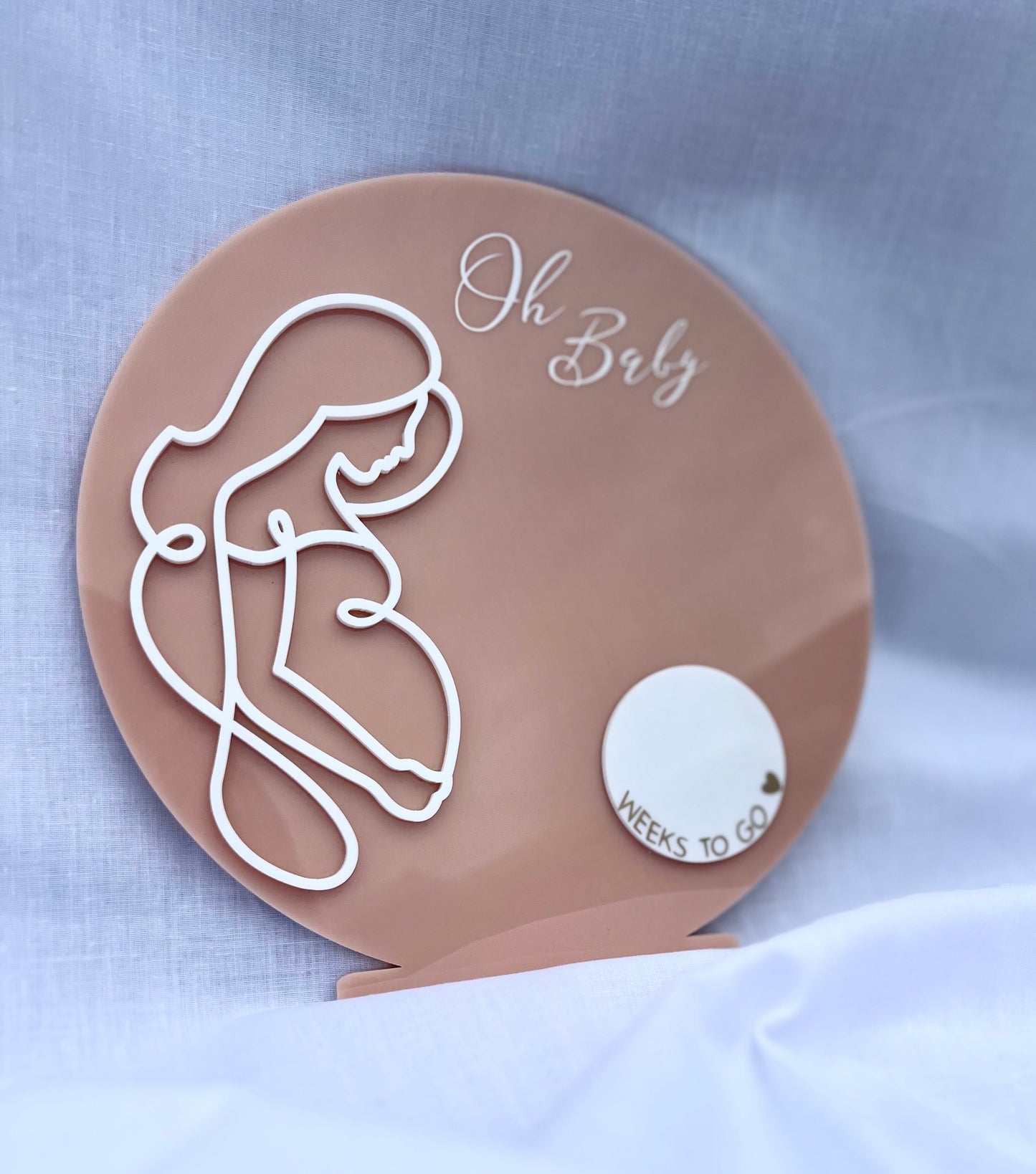 Pregnancy Countdown Plaque
