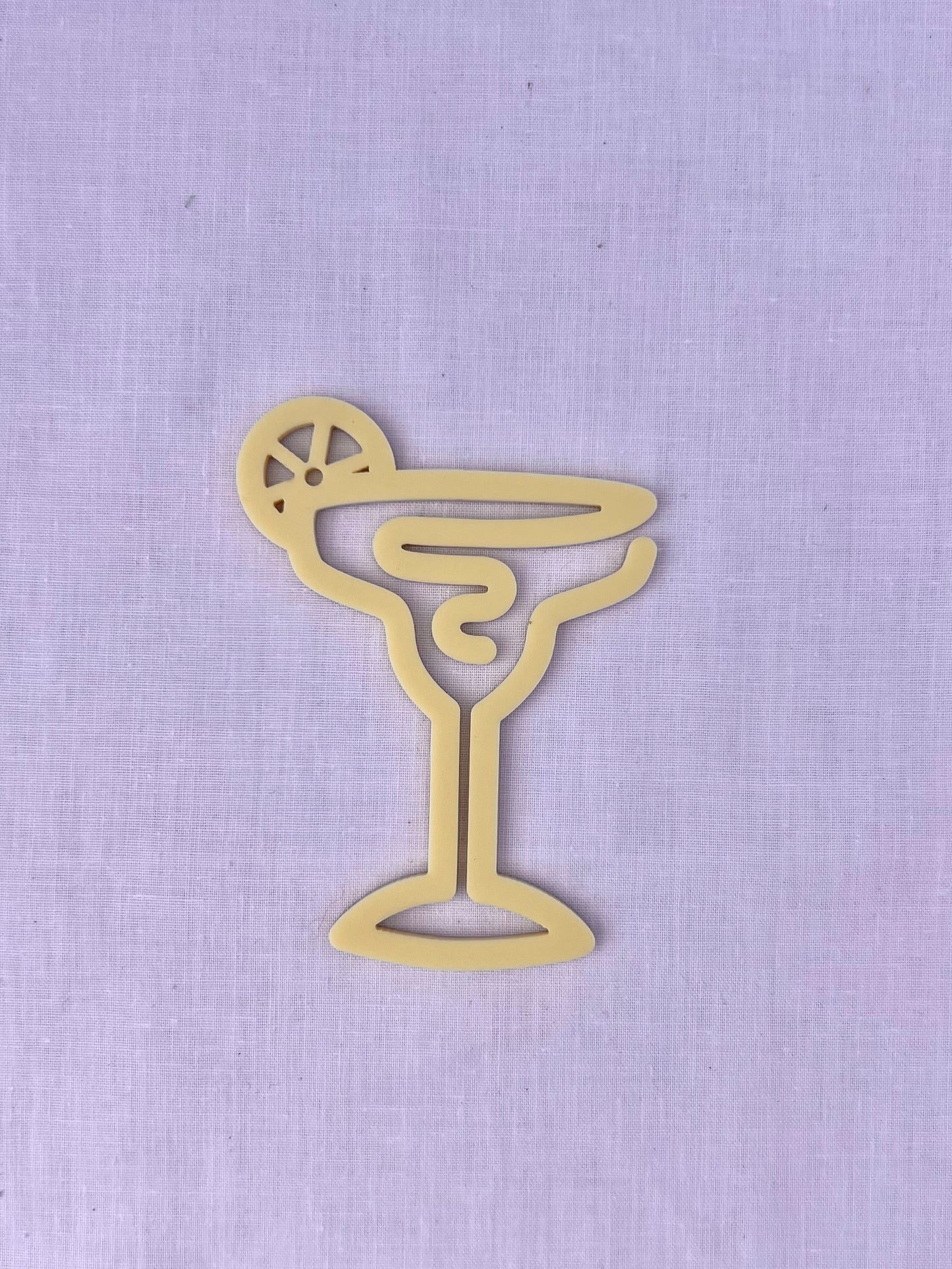 Acrylic Martini Bookmark