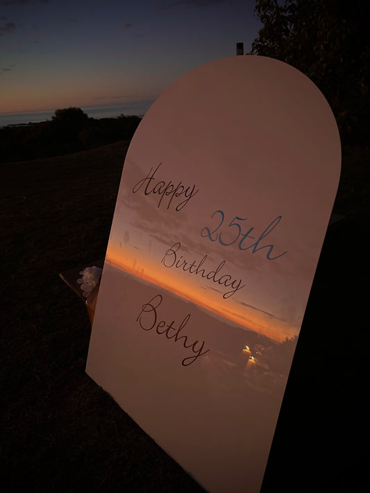 Custom Celebration Sign Hire - Priced Upon Enquiry