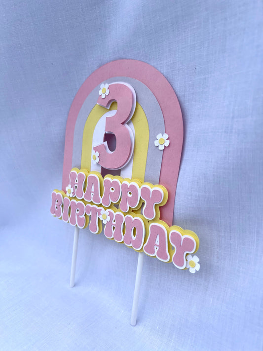 3D Card Stock Cake Toppers - Priced Upon Enquiry