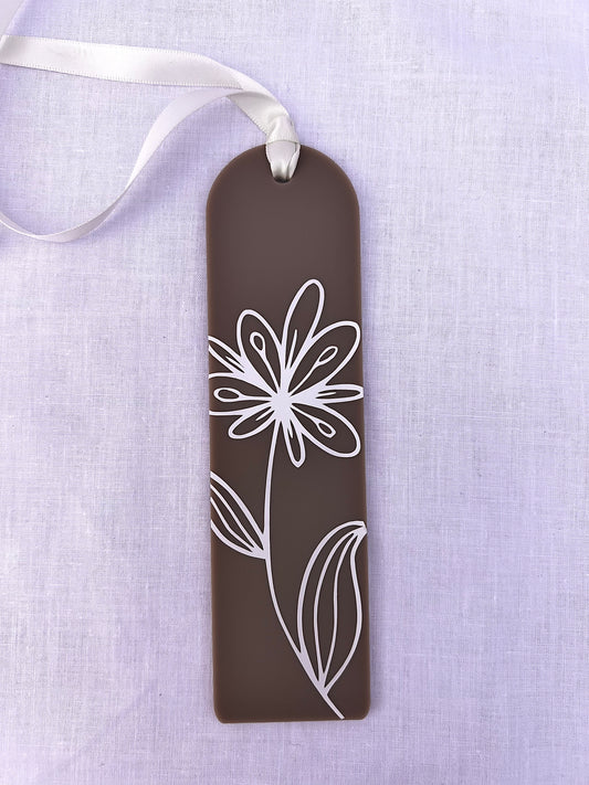 Floral Acrylic Bookmark