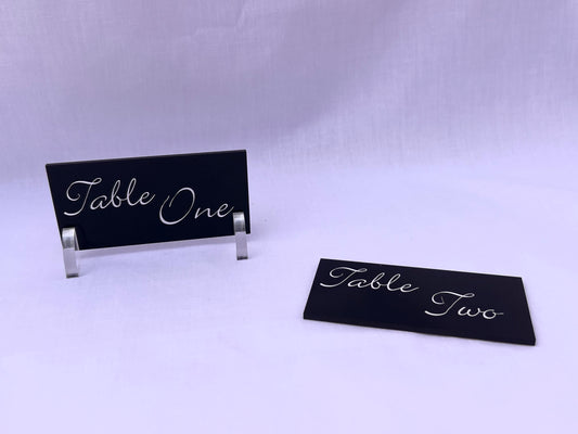 Table Numbers