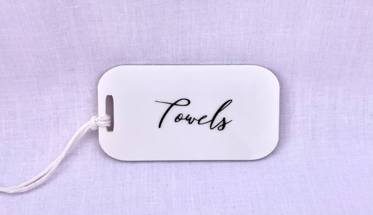 Linen Cupboard Organisation Tags